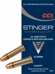 CCI Stinger .22 EX LR CPHP 2,08g - .22 LR pienoiskiväärinpatruunat - 076683050502 - 1