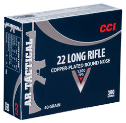 CCI .22 LR Tactical CPRN 366m/s 2,6g - .22 LR pienoiskiväärinpatruunat - 076683009562 - 1