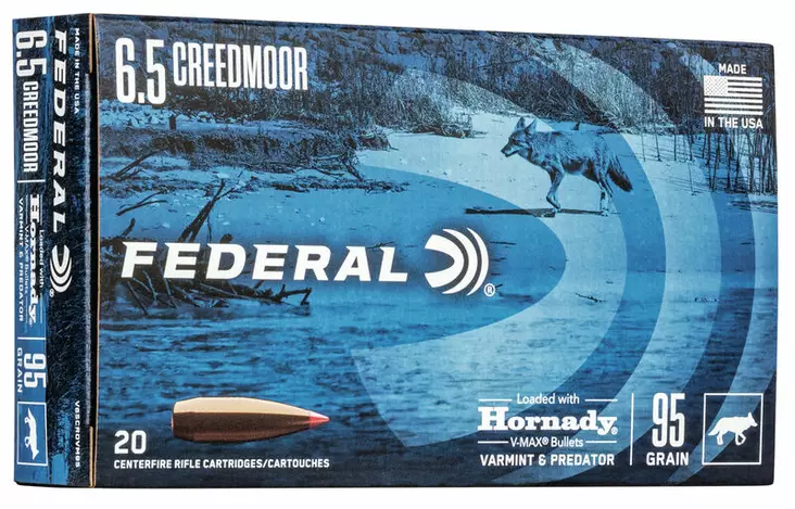 Federal 6,5 Creedmoor V-Max 6,16 g - 6,5 Creedmoor Kiväärinpatruunat - 604544647532 - 1