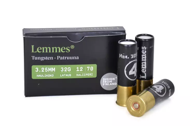Lemmes Tungsten 12/70 32g 3,25 mm - 12 cal. muut haulikonpatruunat - 6430068626302 - 1