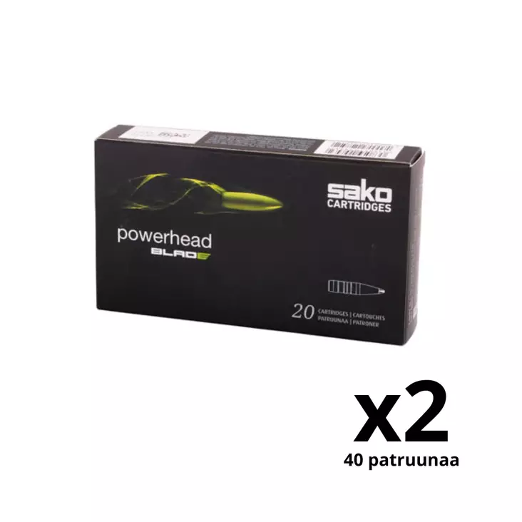 Sako 6,5x55 SE Powerhead Blade 7,8 g - 6,5x55SE kiväärinpatruunat - 6438053158432_2 - 1