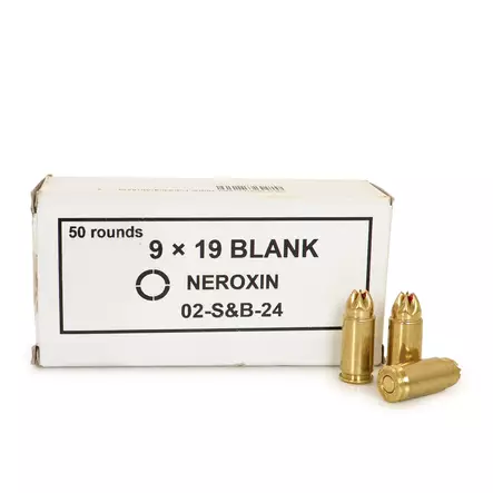 S&B 9x19 Blank Paukkupatruuna - Pistoolinpatruunat 9mm - 20463953 - 2
