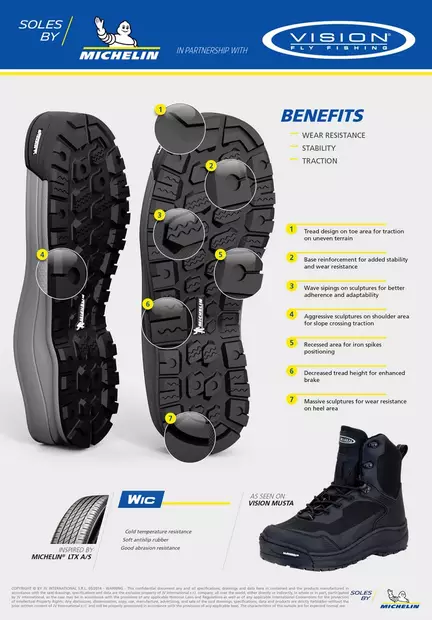 Vision Musta Michelin kahluukengät - Kahluukengät - 6417512836203 - 2