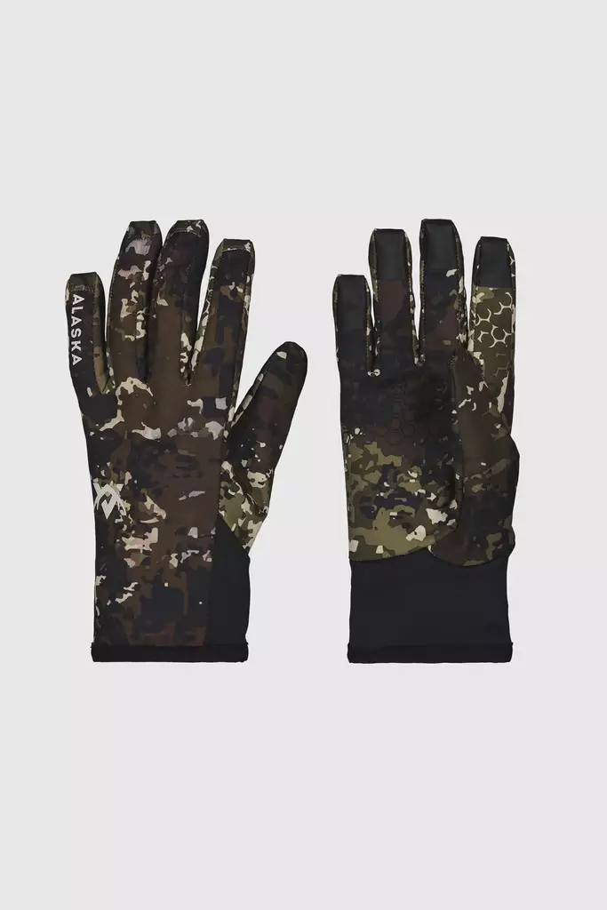 Alaska Chaser Stretch Gloves, BlindTech Forest - Käsineet - 6438347050503 - 2