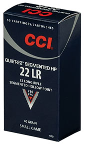 CCI .22lr Quiet-22 2,59g 500ptr - .22 LR pienoiskiväärinpatruunat - 076683509703 - 1