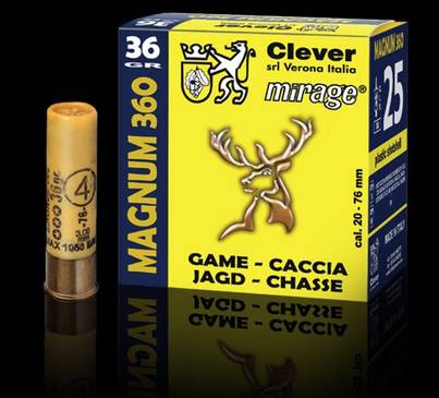 Mirage Magnum 360 20/76 #2 3,5mm 36g - 20 cal haulikonpatruunat - 501400003 - 1