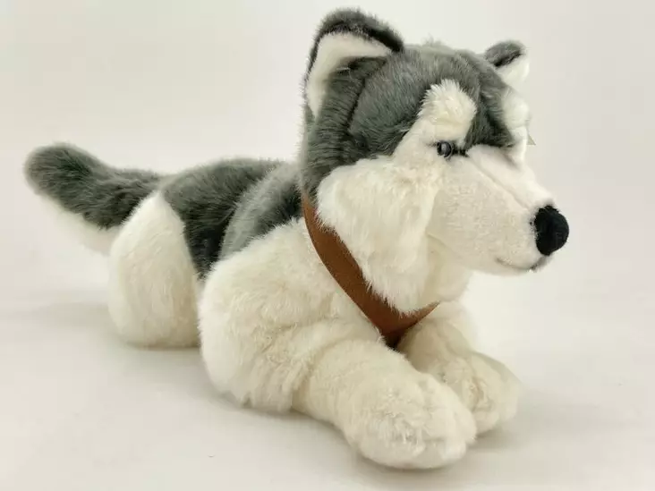 Pehmoeläin Husky valjailla 62cm - Pehmolelut - 4028667182743 - 1
