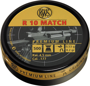 RWS R10 Match 4,50mm 0,53g - 4,5 mm luodit - 4000294135903 - 1