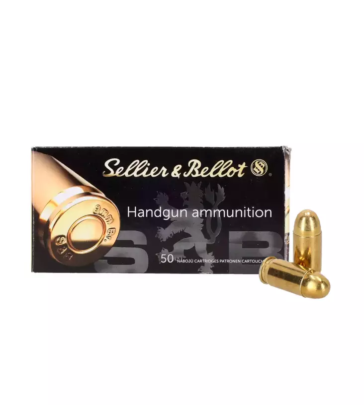 S&B 9 mm Browning Court FMJ 6,0g - Muut pistoolin ja revolverin patruunat - 8590690310333 - 1