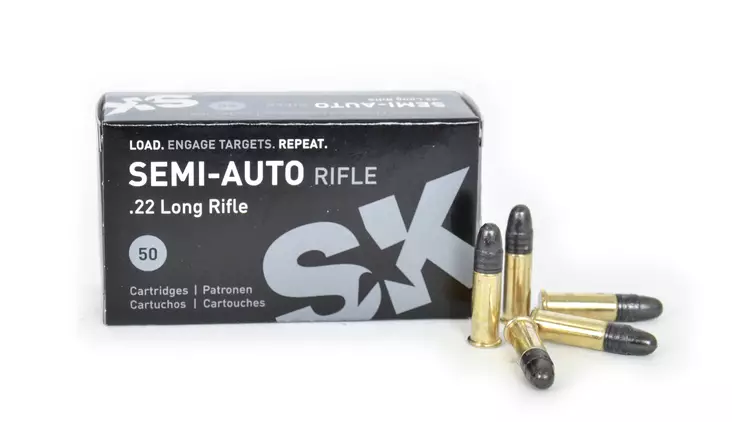 SK .22 LR Semi-Auto rifle 2,59g 345 m/s - .22 LR pienoiskiväärinpatruunat - 4023045421483 - 1