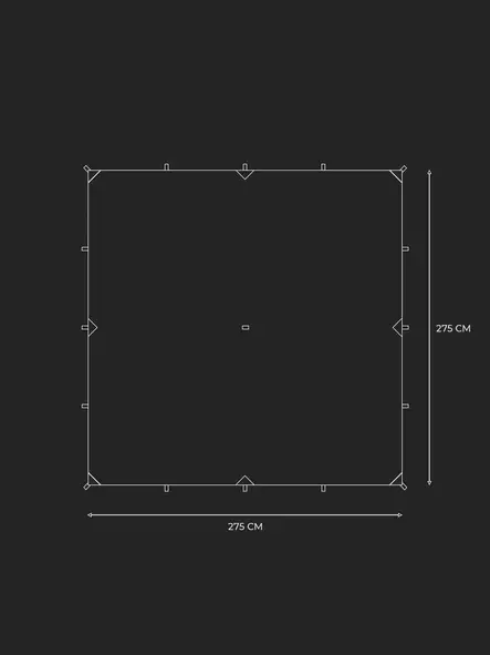 Savotta Laavu Tarp 275x275cm - Teltat ja tarvikkeet - 6419134210294 - 2