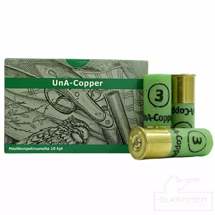 UnA Copper 12/70 32g 10kpl - 12 cal. muut haulikonpatruunat - 6430068626234 - 1