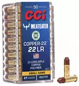 CCI 22 EX LR Copper-22 1,36 g 50/ras - .22 LR pienoiskiväärinpatruunat - 604544679014 - 1
