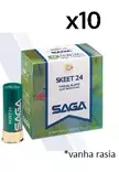 Saga Skeet #9 2,0mm 24g 250/ltk - 12/70 Trap / Skeet haulikonpatruunat - 501010024 - 2