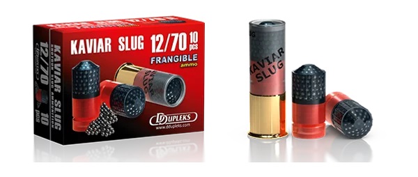Dupleks Slug Kaviar 12/70 29,5g hajoava - 12 cal. täyteiset haulikonpatruunat - 4751007983044 - 1