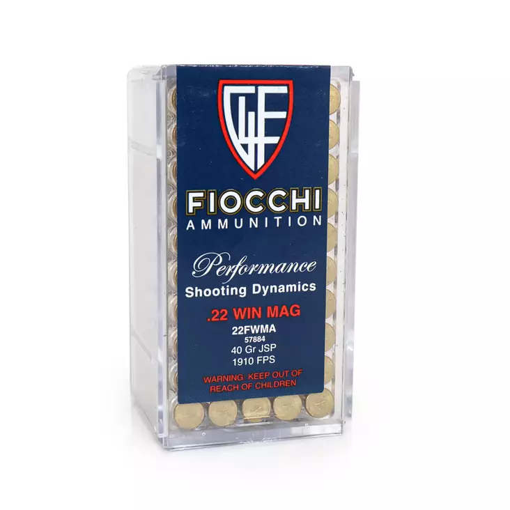 Fiocchi .22WMR JSP patruuna - Muut pienoiskiväärinpatruunat - 762344710044 - 1