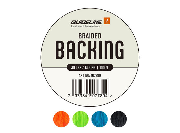 Guideline Braided Backing 30lbs 100m perhokelan pohjasiima - Pohjasiimat - 7033841077804 - 1