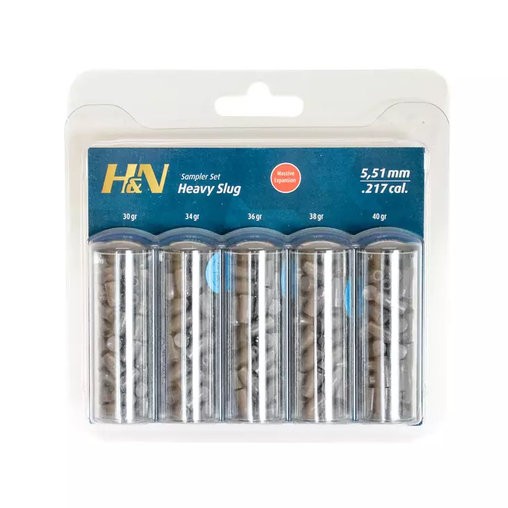 H&N Sampler Set Heavy Slug HP .217 5,5mm - 5,5 mm luodit - 4047058022444 - 1