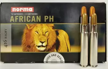 Norma African PH 416 Rigby 450Gr FMJ 10 - Muut kiväärinpatruunat - 7393923110714 - 1