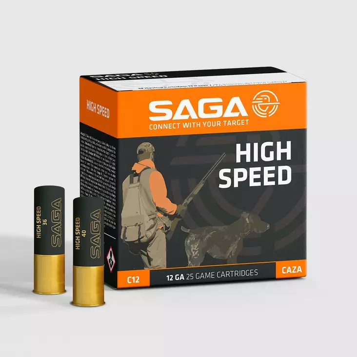 Saga High Speed 12/70 36g 25/ras - 12/70 Lyijy haulikonpatruunat - 8435101624794 - 1