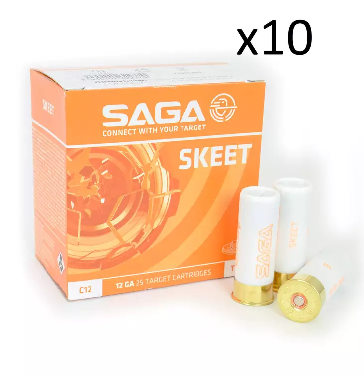 Saga Skeet #9 2,0mm 24g 250/ltk - 12/70 Trap / Skeet haulikonpatruunat - 501010024 - 1