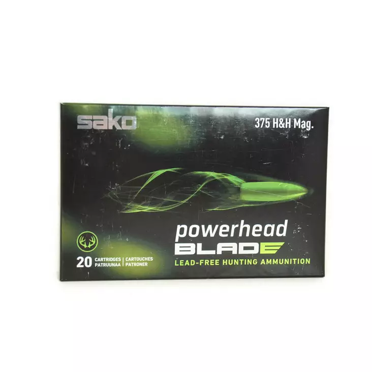 Sako 375 H&H Mag. Powerhead Blade 16,9 g - Muut kiväärinpatruunat - 6438053166864 - 2