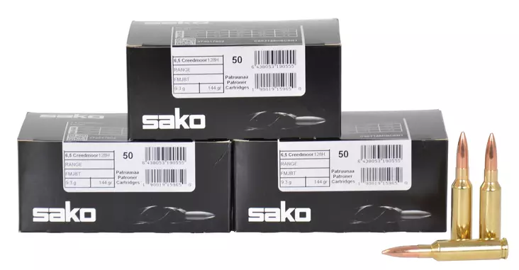 Sako 6,5 Creedmoor Range FMJBT 9,3 g - 6,5 Creedmoor Kiväärinpatruunat - 6438053190555_4 - 1