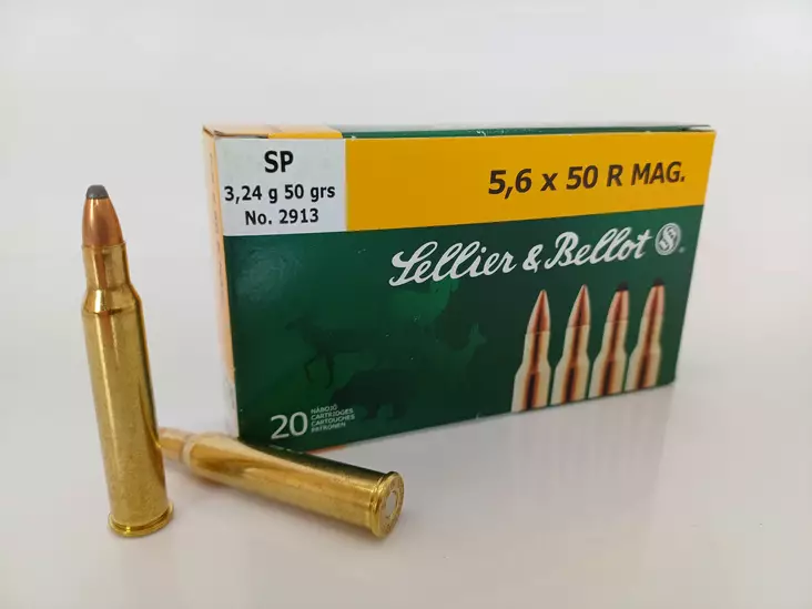 S&B 5,6x50R MAG SP 3,24g - Muut kiväärinpatruunat - 8590690330324 - 1