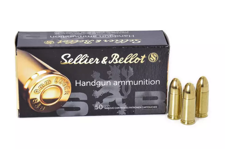 S&B 9mm Luger FMJ 8,0g - Pistoolinpatruunat 9mm - 8590690310494 - 1