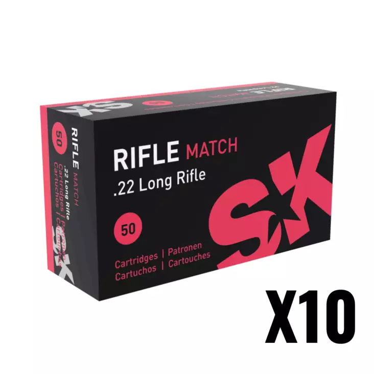 SK .22 LR Rifle Match 2,59g 315m/s - .22 LR pienoiskiväärinpatruunat - 4023045422084 - 4