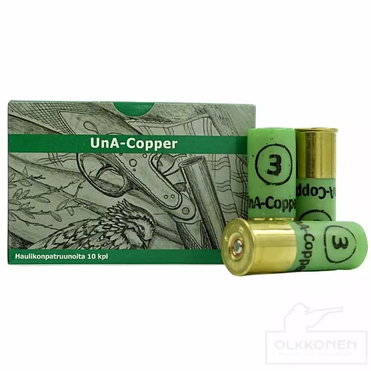 UnA Copper 12/70 32g 10kpl - 12 cal. muut haulikonpatruunat - 6430068626234 - 1
