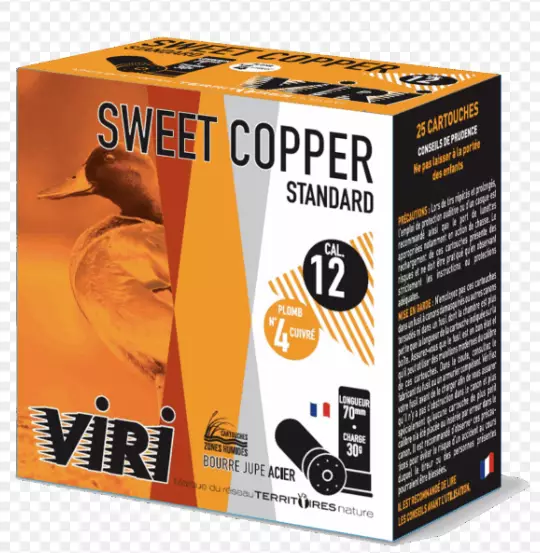 Viri Sweet Copper 12/70 30g No. 4 - 12 cal. muut haulikonpatruunat - 3268790019634 - 1