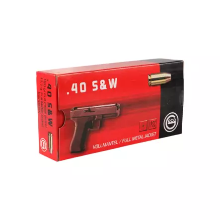 Geco 40 S&W FMJ Flat-Nose 11,7g pistoolipatruuna - Muut pistoolin ja revolverin patruunat - 4000294177125 - 1