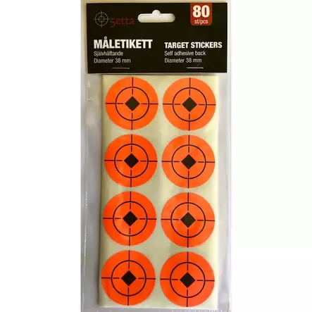 5etta Target tarra 38mm 80kpl - Ampumataulut - 7333080078205 - 1