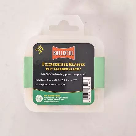 Ballistol .17HMR/4,5mm puhdistustulppa - Huopatulpat - 4017777231885 - 1