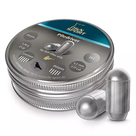 H&N Piledriver 4,46 mm 1,36g - 4,5 mm luodit - 4047058018485 - 1