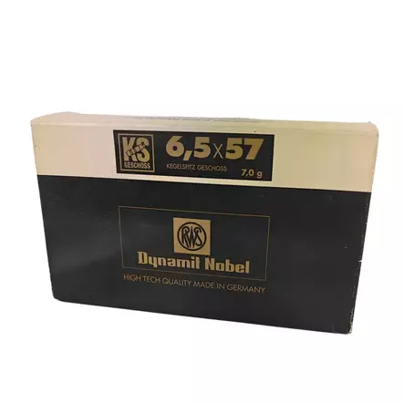 RWS Dynamic Nobel 6,5x57 7,0g - Muut kiväärinpatruunat - 4000294117015 - 1