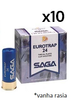 Saga Trap #8 2,2mm 24g 250/ltk - 12/70 Trap / Skeet haulikonpatruunat - 501010025 - 2