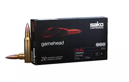 Sako .308 Win. SP Gamehead 9,7 g - .308 Winchester kiväärinpatruunat - 6438053134795 - 1