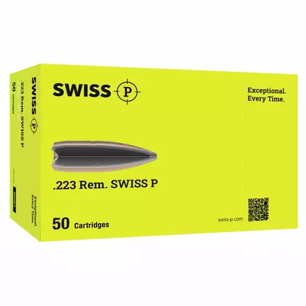 Swiss P DS-1 .223 FMJ 3,56 g - .223 Remington kiväärinpatruunat - 7640231350135 - 1