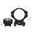 DiscoveryOpt Scope Rings 34 mm Medium - Picatinny / Weaver - 40440150015 - 4