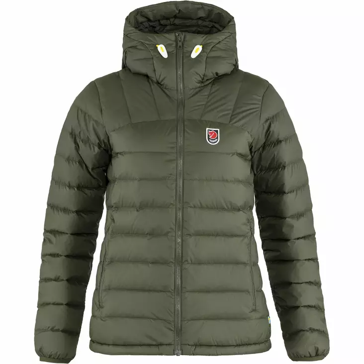 Fjällräven Expedition Pack Down Hoodie Deep Forest talvitakki naisille - Takit - 7323450728335 - 1