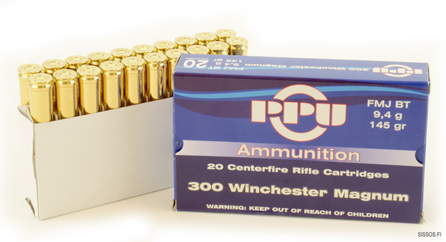 PPU .300 Win Mag VM-FMJ BT 9,4 g - Muut kiväärinpatruunat - 8605003815815 - 1