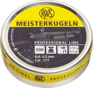 RWS IK luoti Meisterkugeln 4,50mm 0,53g - 4,5 mm luodit - 4000294135965 - 1