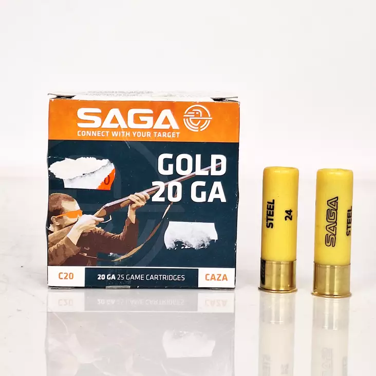 Saga gold steel 20/70 #5/3,0mm - 20 cal haulikonpatruunat - 8435101631365 - 1
