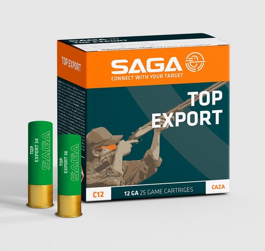 Saga Top Export 12/70 34g 2,75mm - 12/70 Lyijy haulikonpatruunat - 8435101623995 - 1
