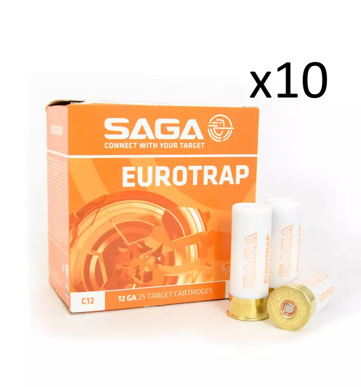 Saga Trap #8 2,2mm 24g 250/ltk - 12/70 Trap / Skeet haulikonpatruunat - 501010025 - 1