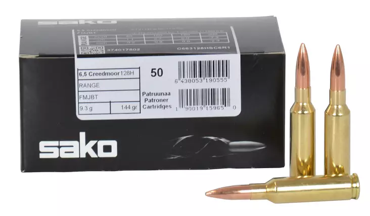 Sako 6,5 Creedmoor Range FMJBT 9,3 g - 6,5 Creedmoor Kiväärinpatruunat - 6438053190555 - 1