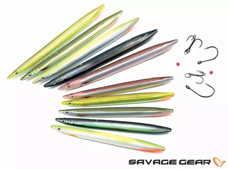 Savage Gear 3D Line-Thru Sandeel taimenviehe 15cm/27g - Meritaimenuistimet - 5706301557605 - 1