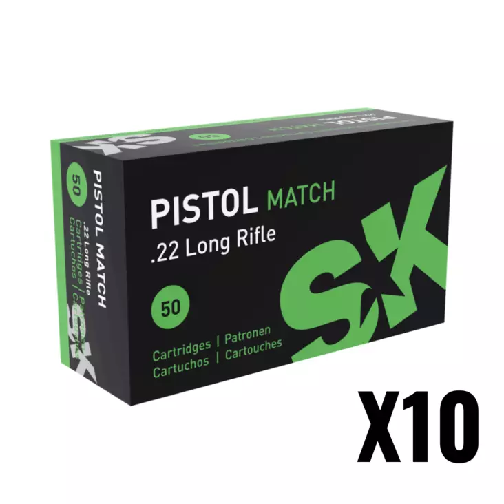 SK .22 LR Pistol Match 2,59g 286m/s - .22 LR pienoiskiväärinpatruunat - 4023045422145 - 4
